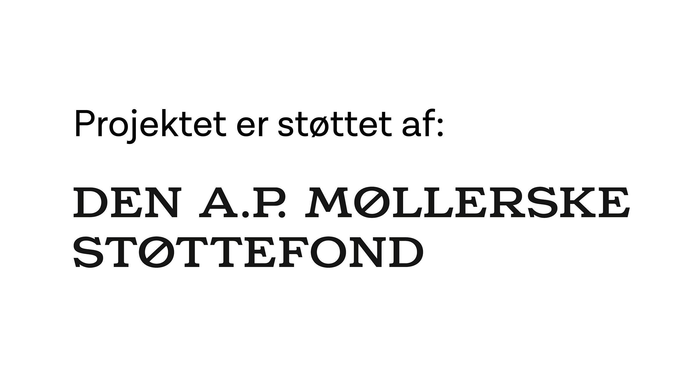 Logo: A.P. Møller Støettefond